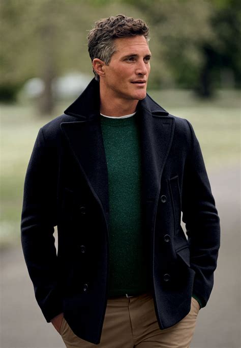 Wool Peacoat - Navy | Charles Tyrwhitt