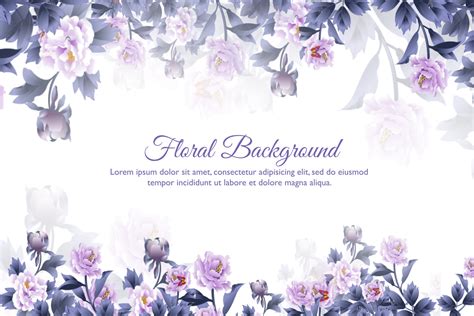 Beautiful Purple Flower Background Vector Art At Vecteezy