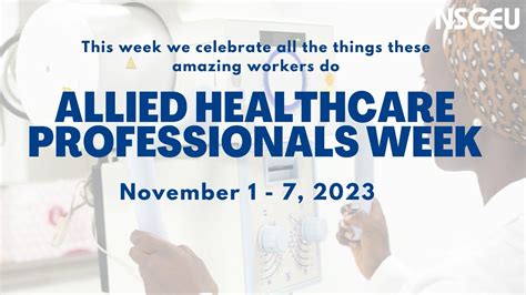 Celebrating Allied Healthcare Professionals Week 2023 YouTube