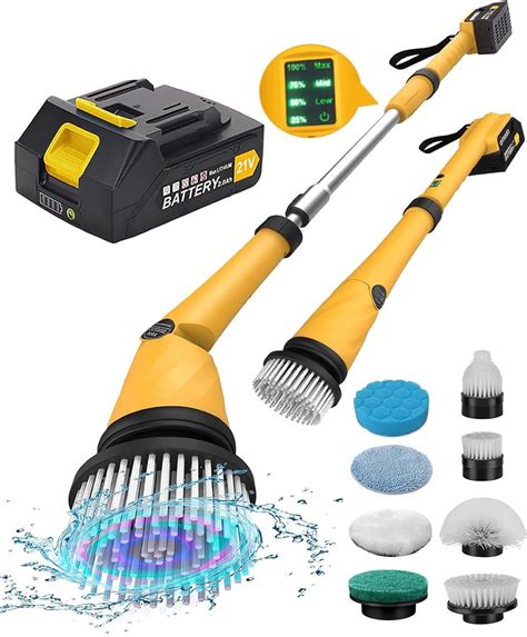 1200 RPM Battery Electric Spin Scrubber Highly Powerful Cordless