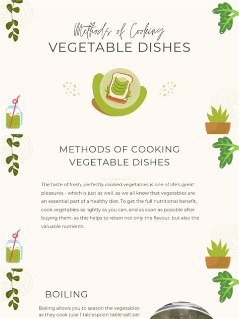 Methods of Cooking | PDF | Cooking | Vegetables