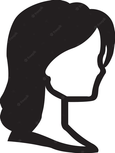 Premium Vector Women Face Silhouette Editable Color