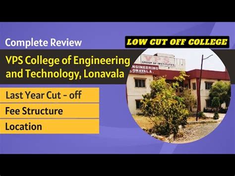 VPS College Of Engineering And Technology Lonavala Pune Review YouTube