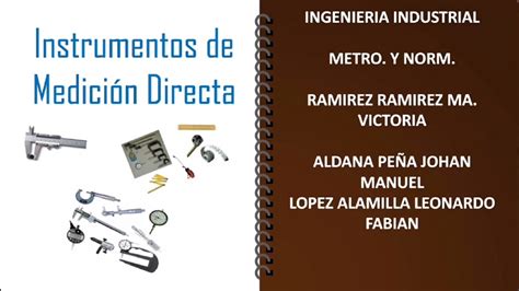 Instrumentos de medición directa YouTube