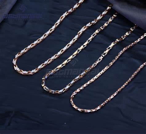 75 Men Dual Barfi Gold Chain 15 G At Best Price In Ahmedabad ID