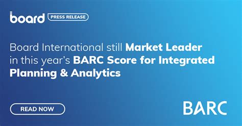 Board International Still Market Leader In This Years Barc Score For Integrated Planning