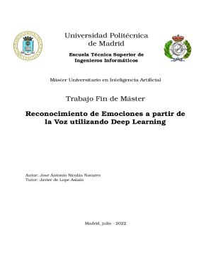 Completable En línea oa upm Trabajo Fin de Mster Reconocimiento de