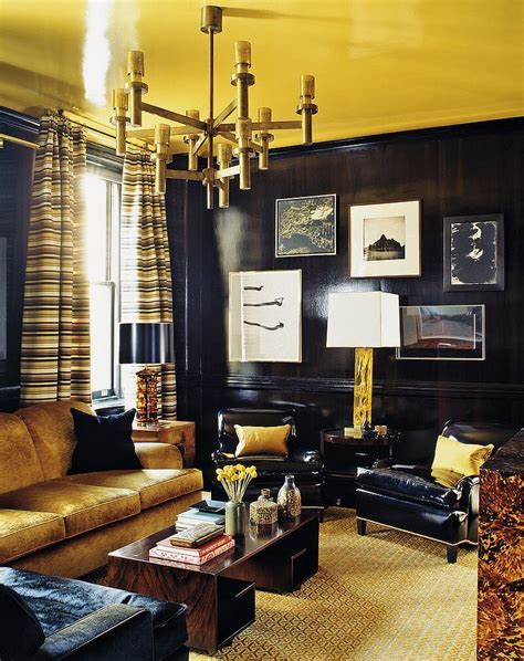 Dramatic Gold And Black Interior Design Ideas Interior Idea