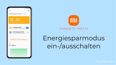 Energiesparmodus Einschalten Oder Ausschalten Xiaomi Android 13