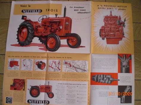 Ancienne Brochure Publicitaire Tracteur Nuffield Universal En