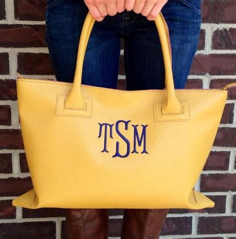 Monogrammed Leather Purses And Bags