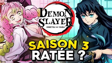 La Saison De Demon Slayer Est Elle Rat E Youtube