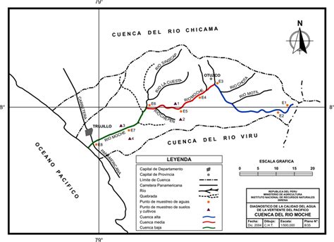 Ubicaci N De La Cuenca Alta Media Y Baja Del R O Moche Per Durante