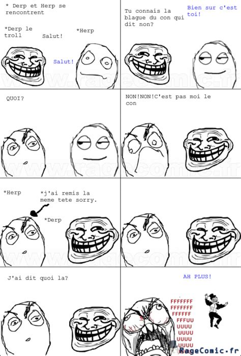 Le trolleur trollé Trollface Rage Comics Francais Troll face