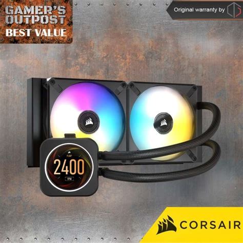 Jual CORSAIR ICUE H100i ELITE LCD Display Liquid CPU Cooler Di Seller