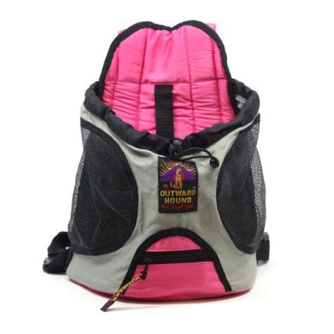 The Back Pack Is Pink And Grey