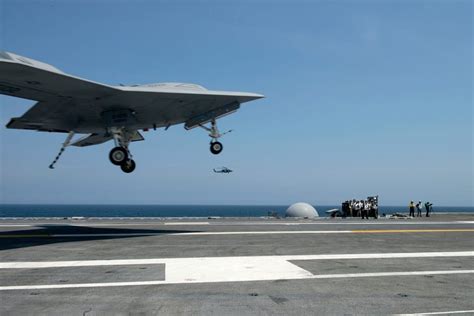 U.S. Navy's X-47B UCAS-D Makes First Carrier Landing | Photos | Defense ...