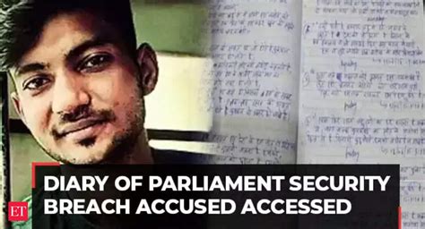 Parliament Security Breach Accused Sagar Sharma S Diary Accessed