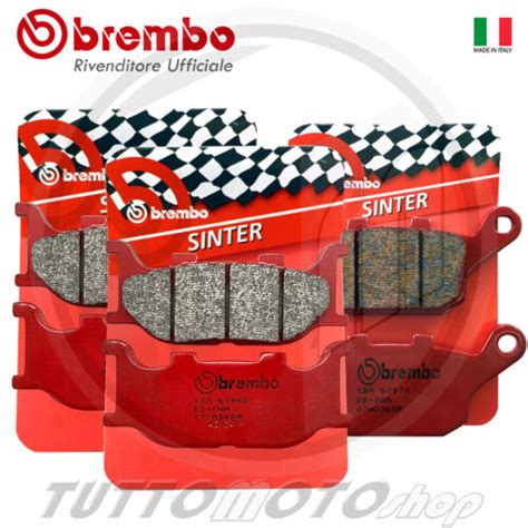 KIT PASTIGLIE FRENO BREMBO ROSSE SINTER YAMAHA FZ6 600 FAZER 2004 2006