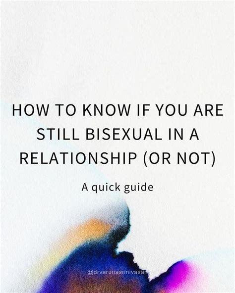 How To Know If You Are Still Bisexual In A Relationship Or Not A Quick Guide Rbisexual