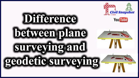 Difference Between Plane Surveying And Geodetic Surveying Youtube