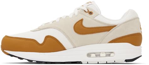 Nike White Brown Air Max 1 Sneakers Nike