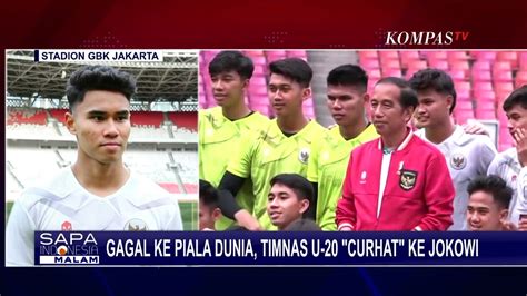 Gagal Ke Piala Dunia Pemain Timnas U Curhat Langsung Ke Jokowi