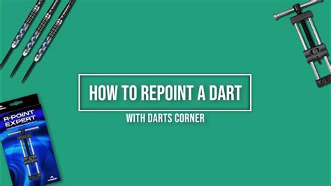 How To Repoint A Dart Youtube