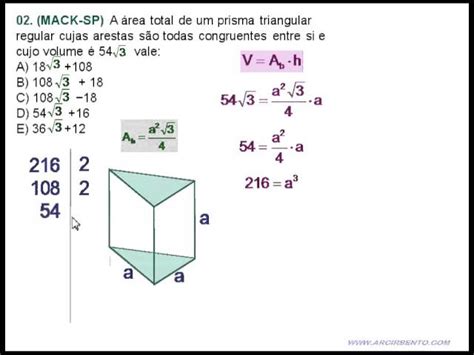 Área Do Prisma Triangular - Formula Da Area De Superficie Do Prisma Triangular