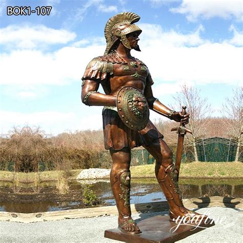 Bronze Life Size Spartan Statue Youfine