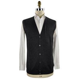 BARBA NAPOLI Gray Virgin Wool Gilet IsuiT