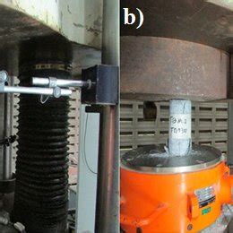 Conducted Uniaxial Compressive Strength UCS Test On A Rock Sample A