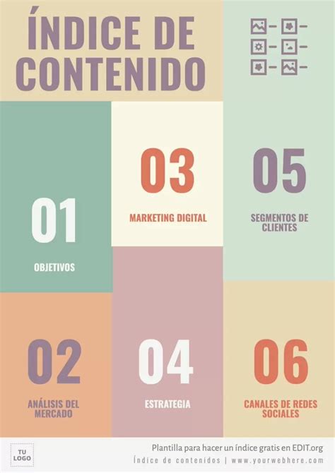 Crea Un Ndice De Contenido Gratis Y Online