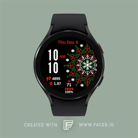 Cc Designs Holiday Mandala Watch Face For Apple Watch Samsung Gear