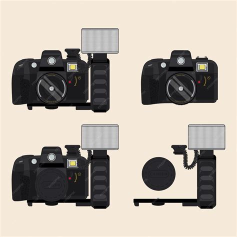 Premium Vector Old Film Camera Vector Technical Illustration 13