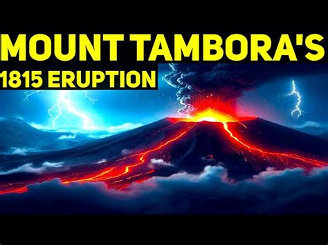 Mount Tambora Eruption 1967