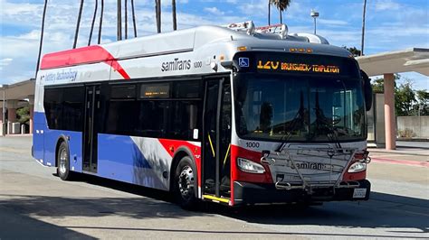 ⁴ᴷ⁶⁰ Getting Mileage SamTrans 2023 New Flyer XE40 1000 on Route 120