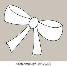 Outline Bow Stock Illustration 244686676 | Shutterstock