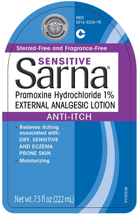 Sarna Pramoxine Hydrochloride Lotion