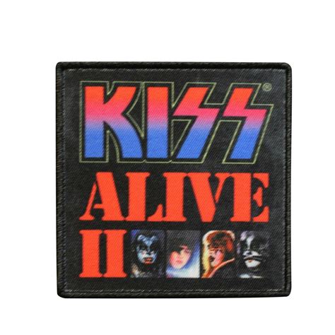 Kiss Alive Album Cover Art Printed Sew On Patch - Official 079-H ...