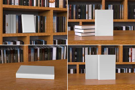 Classic Book Mockup 9 Views By Illusiongraphic Thehungryjpeg