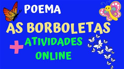 Poema As Borboletas Para Imprimir Retoedu