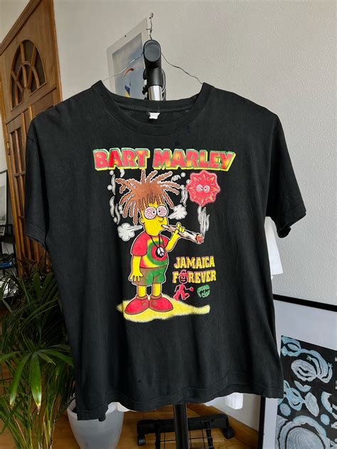 The Simpsons The Simpsons Bart Marley Jamaica Forever T-Shirt | Grailed
