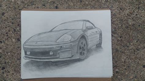 Custom Pencil Car Drawing - Etsy