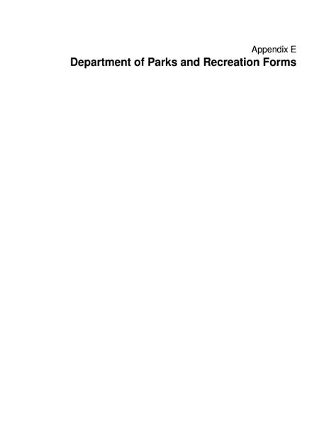 Fillable Online Placer Ca Department Of Parks And Recreation Forms