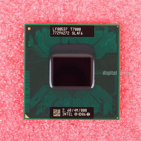 Intel Core 2 Duo T7800 26 Ghz Dual Core Cpu Processor Slaf6 Lf80537t7800 251951685635 Ebay