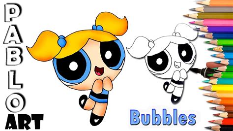 How To Draw Bubbles From Powerpuff Girls With Easy Step By Step Drawing