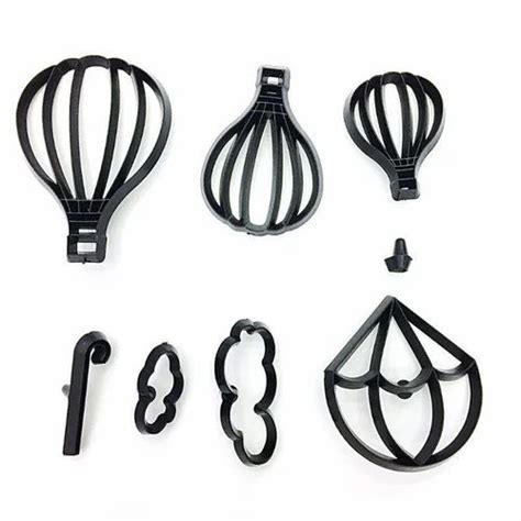 Pcs Set Hot Air Balloon Silhouette Cookie Cutter Plastic Fondant Biscuit Cutter Cake Decorating