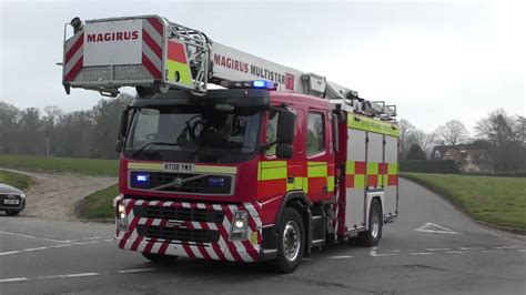 Suffolk Fire Rescue Service Bury St Edmunds Multistar Responding