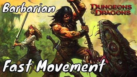 Dandd 5e Fast Movement Barbarian Youtube